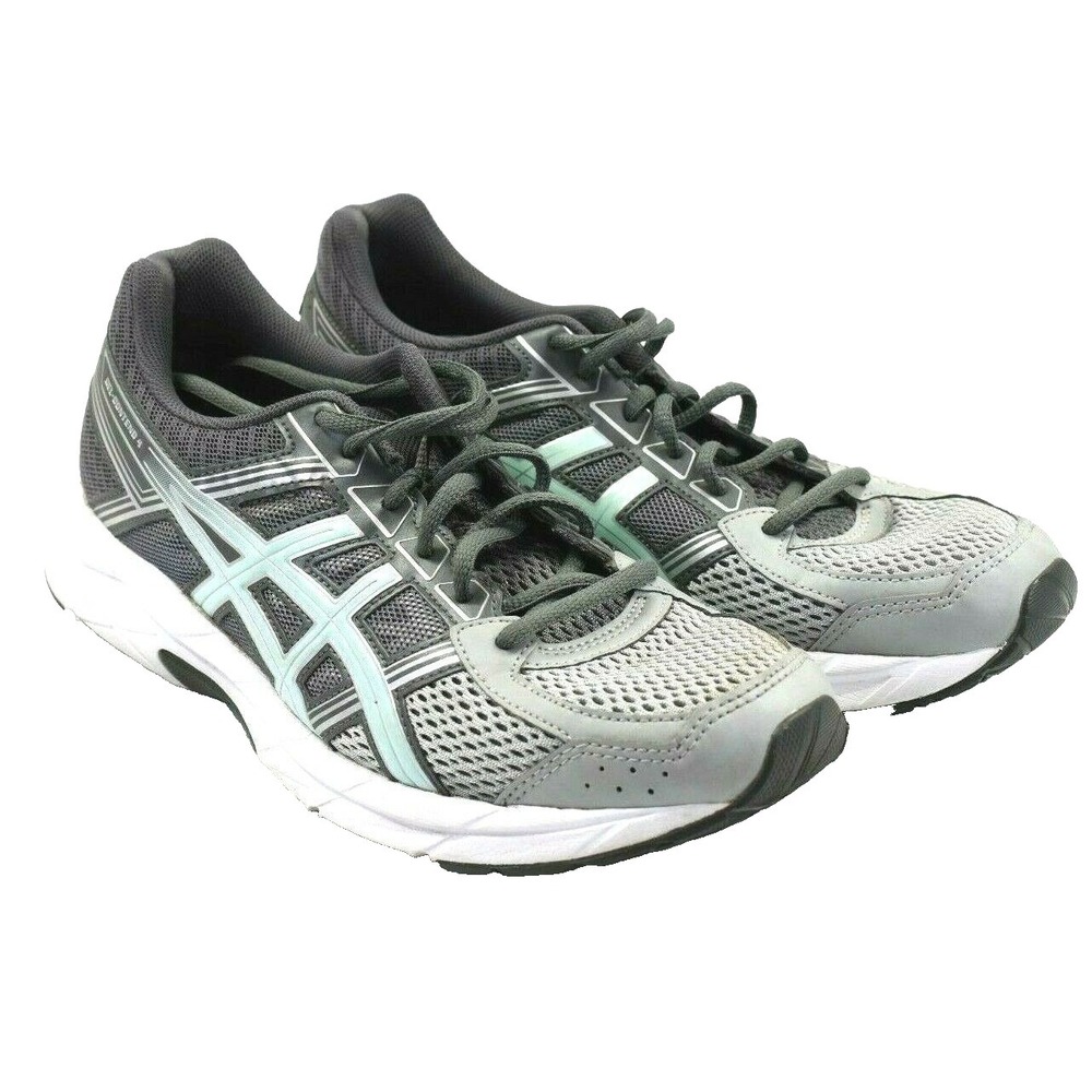 ASICS Womens Gel-Contend 4 Grey Sea Foam Green Running Shoes Size 10 M